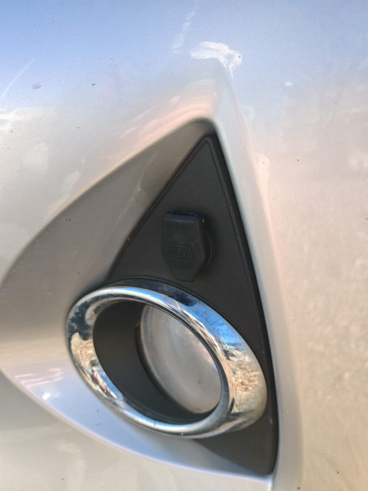 230V heater socket location